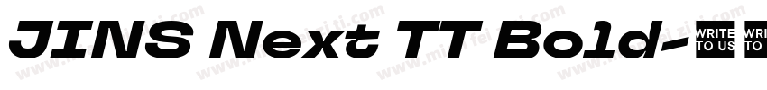 JINS Next TT Bold字体转换